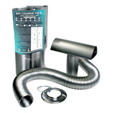 Kit Chaminé Tubo Para Aquecedor A Gás 1,5m X 100mm Wdb Fácil