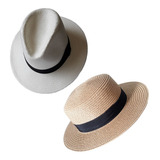 Kit Chapéu Paris + Chapéu Panamá Modelo Fedora Kit Atacado