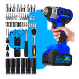 Kit Chave De Impacto 48v Parafusadeira + Jogo Soquete 46pç