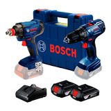 Kit Chave De Impacto Gdx 180-li + Furadeira Gsb 180-li Bosch