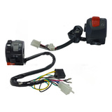 Kit Chave Punho Luz Partida Emergência Ybr 125 E 2002 A 2005
