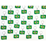 Kit Chaveiros Brasil 10un Barato Borracha