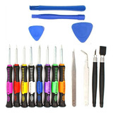 Kit Chaves Ferramenta 16 Peças Abrir Celular iPhone Android