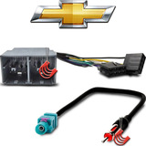 Kit Chicote Conector Iso Adaptador Som + Antena Gm Chevrolet