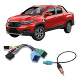Kit Chicote Ligação E Adaptador Antena Fiat Strada 2020 2021