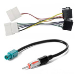 Kit Chicote Plug Conector De Antena E Radio Sandero Logan