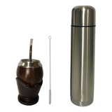 Kit Chimarrão Cuia Coquinho Bomba Inox Térmica E Ervas