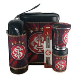 Kit Chimarrão Inter Mateira Bomba Cuia Porta Erva Garrafa