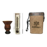 Kit Chimarrão Personalizado Cuia Porongo Bomba Inox Mateira