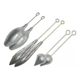 Kit Chumbada De Arremesso Para Pesca De Praia, Costão 3x100g