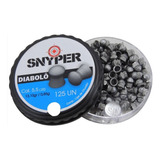Kit Chumbinho Snyper Diabolô 5.5mm 200 Pote Com 125 Unidades