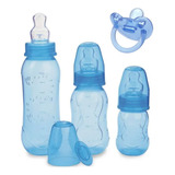 Kit Chupeta E Mamadeira Kuka Aquarela Azul