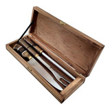 Kit Churrasco Personalizado Faca Gaucha Sg Artesanal 8 Pol