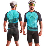 Kit Ciclismo Masculino Camisa + Bermuda
