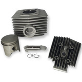 Kit Cilindro + Cabeçote S/ Descom 75cc Wgk Mobilete Bikelete