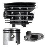 Kit Cilindro Pistão 80cc Biela Alta Bicicleta Motorizada