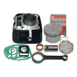 Kit Cilindro Pistão Anéis Biela Dafra Apache 150cc Std