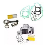 Kit Cilindro Pistão Anéis Biela Juntas Cg Titan 150 Fan Bros