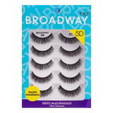 Kit Cílios Postiços 5d Broadway 01 - Kiss New York - 5 Pares