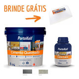 Kit Cimento Queimado + Cera Laca Cor Fendi Portokoll 500ml