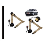 Kit Cinto De Segurança Bege Gol Fox G3,g4,g5 Dianteiro Lj