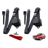Kit Cinto De Segurança Corcel 3 Pontos Retrátil Universal