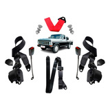 Kit Cinto Preto Ford F4000 Abdominal 3 Pontos Haste Ld Le