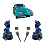 Kit Cinto Segurança Fusca 2 Retrátil Na Dianteira 3 Pontos