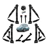 Kit Cinto Segurança Fusca E Carros Antigos Retrátil 2 Pontos