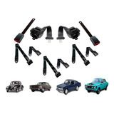 Kit Cinto Segurança Fusca Retrátil 2 Pontos Homologado Preto
