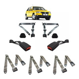 Kit Cinto Segurança Gol Fox ( G3,g4,g5 ) Cinza -tdos Bancos