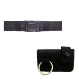 Kit Cinto Tático + Porta Tonfa - Segurança, Vigilante- Preto