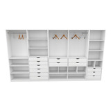 Kit Closet Armário Colmeia Roupeiro Cabideiro M41 100% Mdf