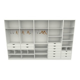 Kit Closet Armário Colmeia Roupeiro Cabideiro M54 100% Mdf