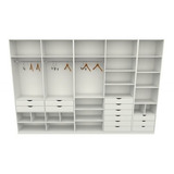 Kit Closet Armário Colmeia Roupeiro Cabideiro M66 100% Mdf 