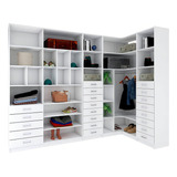 Kit Closet Com Gaveteiros E Cabideiro A 2,40 M380.b Cor Branco