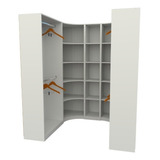 Kit Closet Modulado Armário Colmeia Cabideiro M68 100% Mdf