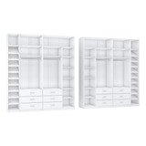 Kit Closet Modulado Espelhado 100% Mdf M716.b (casa, Loja)
