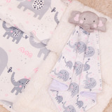 Kit Cobertor Felpudo Para Bebês Naninha Prendedor Chupeta