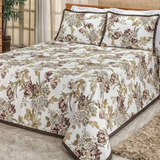 Kit Cobre Leito Arezzo Piquet Casal Queen 03 Peças
