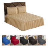 Kit Cobre Leito La Bella Casal Queen 3pç Colcha Estampas Div