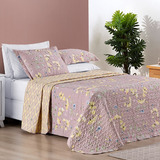 Kit Cobre Leito Queen Bouti Estampado Dupla Face 03 Peças