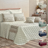Kit Cobre Leito Turin Cama Queen 180 Fios C/ 10 Peças Luxo