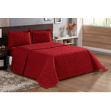 Kit Colcha Cobre Leito Roupa De Cama Casal Padrão 3 Peças 