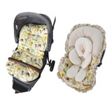 Kit Colchonete Carrinho+capa Bebê Conforto Burigotto Safari 