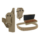 Kit Coldre Velado Glock + Cinto Gmd + Acessórios M100 Coyote