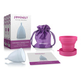 Kit Coletor Menstrual Feminist E Copo Esterilizador Silicone