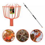 Kit Coletor Tipo Cesta Grande Para Pegar Frutas + Cabo