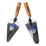 Kit Colher Pedreiro Pacetta Aço Forjado Canto Reto/oval N°9