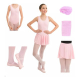 Kit Collant Regata Completo Ballet Infantil